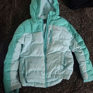 Eddie Bauer Kids Puffer Jacket in Light Blue and Aqua